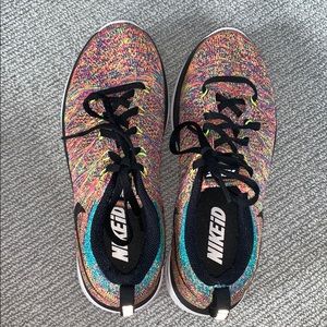 nike id custom rainbow sneakers